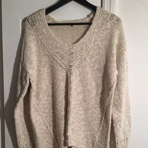 Lurex V-neck sweater